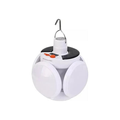 Luz Lampara Solar Led Recargable Para Camping U Hogar 5aspas
