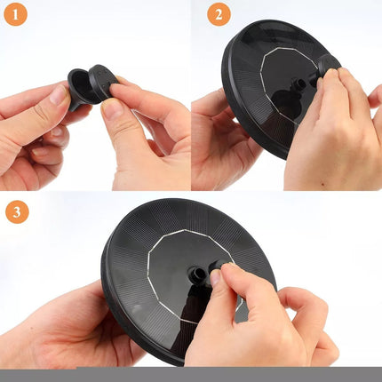 Fuente Flotante Recargable Con Panel Solar Jardin Exterior