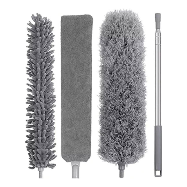 Set De Plumeros - 4 Piezas Intercambiables Mango Extensible