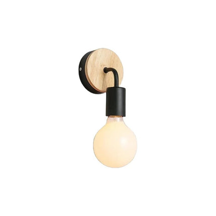 Pack X 2 Aplique De Pared Nordico Vintage Metal Madera
