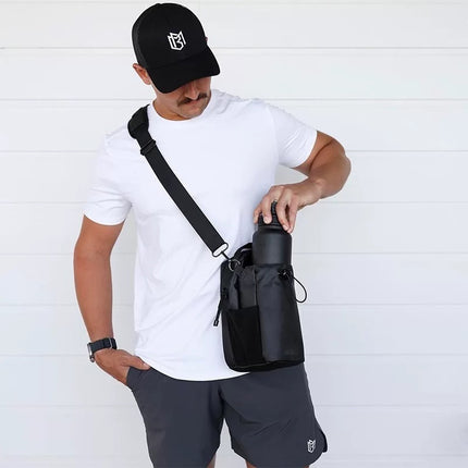 Bolso Con Soporte Magnetico Para Gimnasio Porta Botella