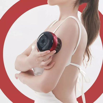 Masajeador Electrico Inalambrico Con Ventosas Anticelulitis Rojo