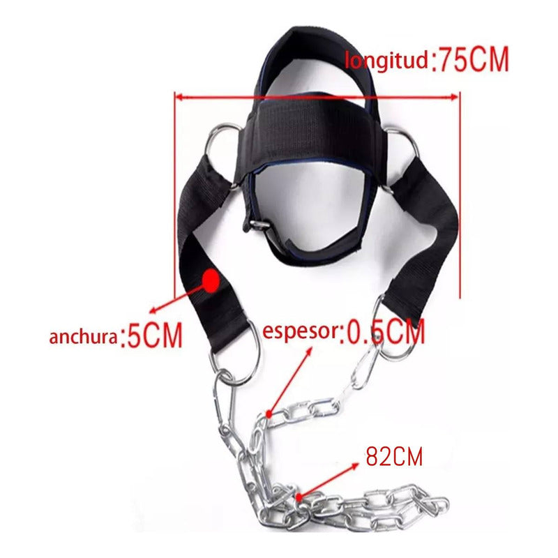 Ejercitador De Cuello Cabezal Arnes Neck Harness Gym Boxeo