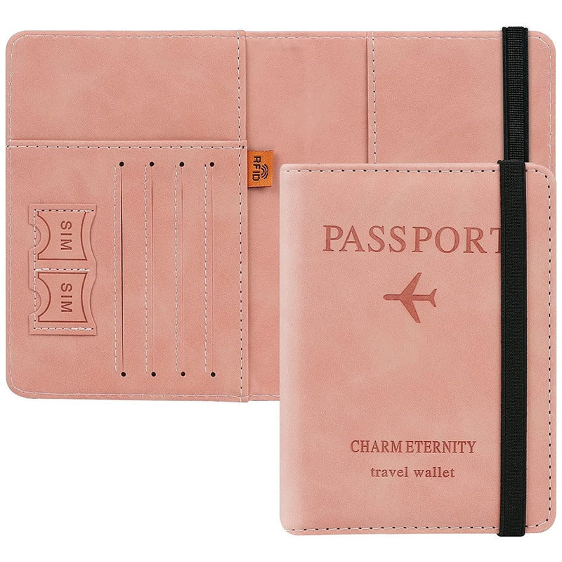 Funda Porta Pasaporte Organizador De Viaje Unisex