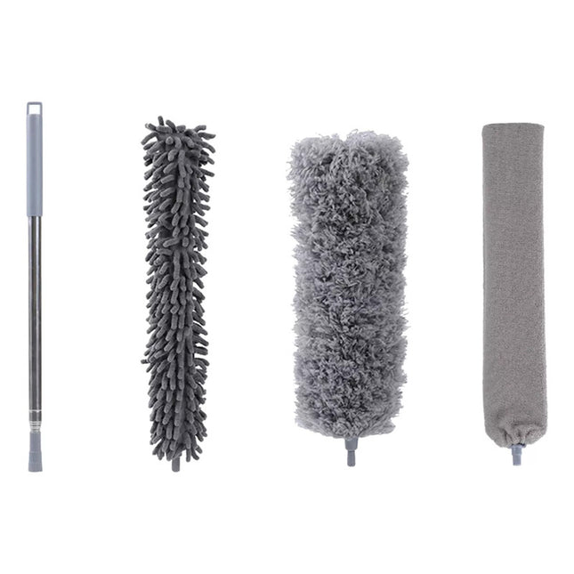 Set De Plumeros - 4 Piezas Intercambiables Mango Extensible