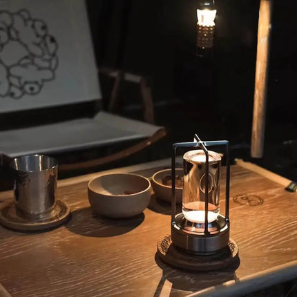 Lampara De Mesa Usb Portatil Recargable Inálambrica De Farol