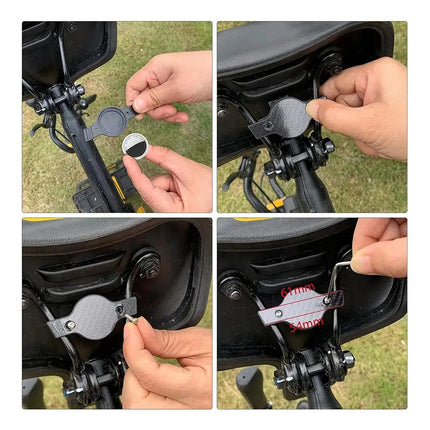 Soporte Funda Protector Para Asiento Bicicleta Para Airtag Negro