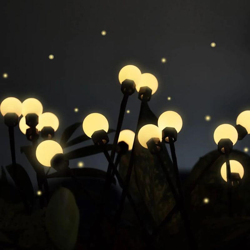 Luz Solar Led Bombitas Artificial Con Estaca Jardín Navidad