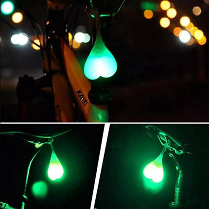 Luz Led Trasera Para Bicicleta Con Diseño De Bolas Colgantes