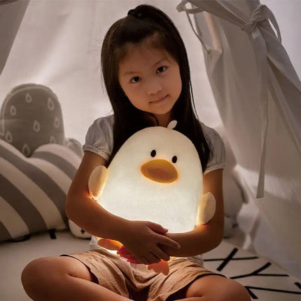 Lampara Peluche Infantil De Pato Recargable Usb Para Niños