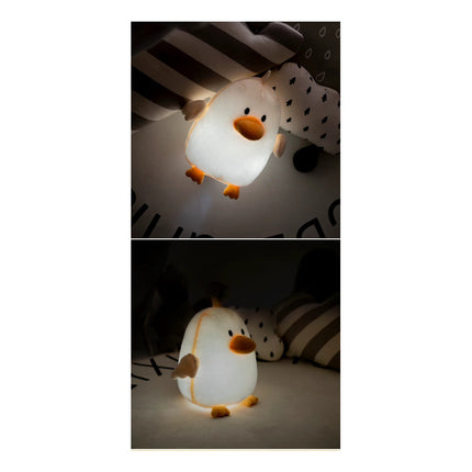 Lampara Peluche Infantil De Pato Recargable Usb Para Niños