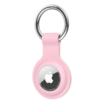 Llavero Funda Protectora De Silicona Porta Airtag Rosa