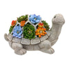 Tortuga Decoración Exterior Jardín Con Luces Led Carga Solar