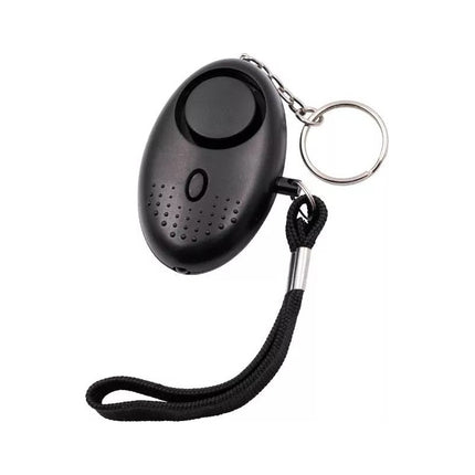 Llavero Mini Alarma Personal Para Seguridad Niños Y Adultos Negro