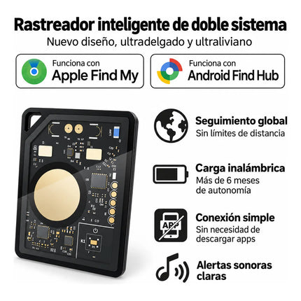 Localizador De Objetos Smart Tag Rastreador Tag Para iPhone Negro