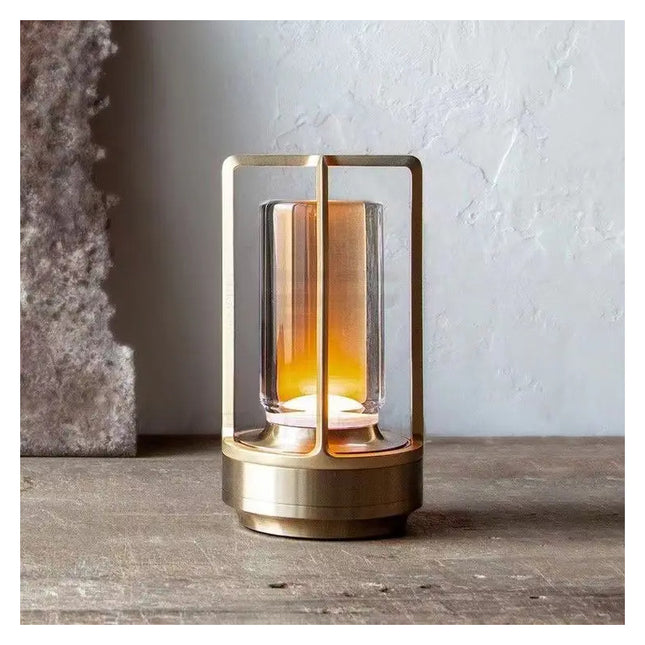 Lampara De Mesa Usb Portatil Recargable Inálambrica De Farol