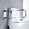 Barra Agarradera Rebatible De Apoyo Doble Articulada De Baño