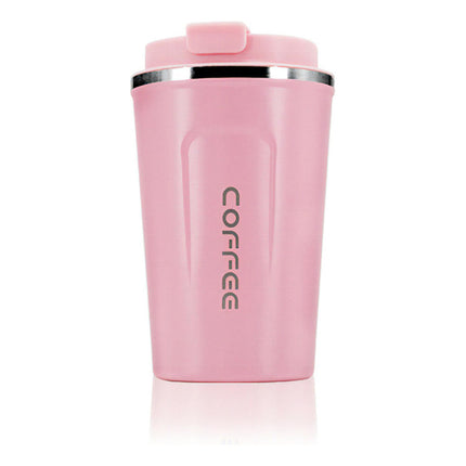 Vaso Térmico Y Portátil A Prueba De Fugas Para Automóvil Color Rosa