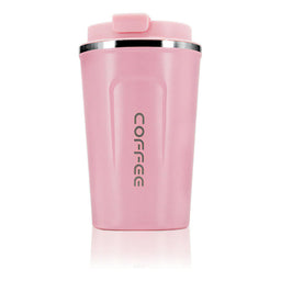 Vaso Térmico Y Portátil A Prueba De Fugas Para Automóvil Color Rosa