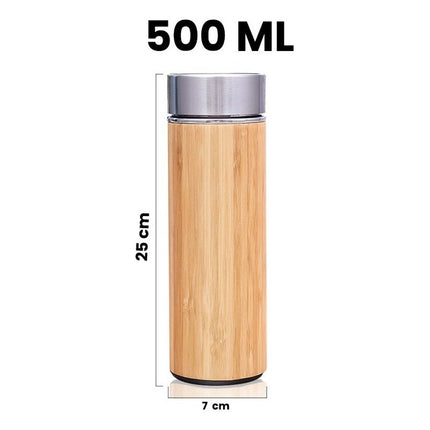 Vaso Termo Para Café O Te Rejilla Premium Acero Bamboo