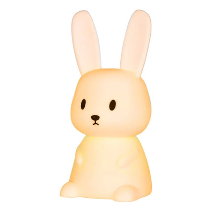Lámpara De Noche De Conejo De Colores Bebés Niños Tactil Usb Blanco Multicolor