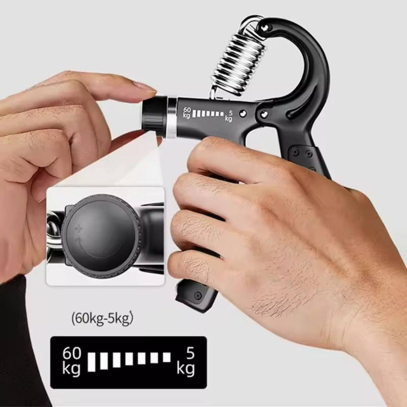 Set Hand Grip Ejercitador Manos Dedos Y Antebrazo 10-60 Kg