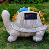 Tortuga Decoración Exterior Jardín Con Luces Led Carga Solar