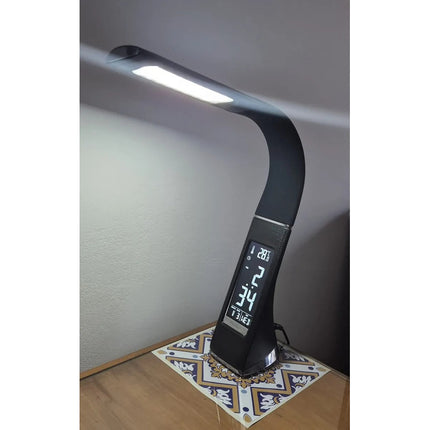 Lampara De Escritorio Nocturna Flexible Led Para Lectura Usb Negro Blanco