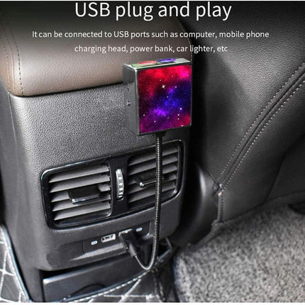 Luz Led Interior De Auto Usb Techo Azul Y Rojo Luz Led Casa Negro Azul Y Rojo