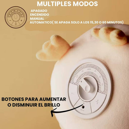 Lampara Peluche Infantil De Pato Recargable Usb Para Niños