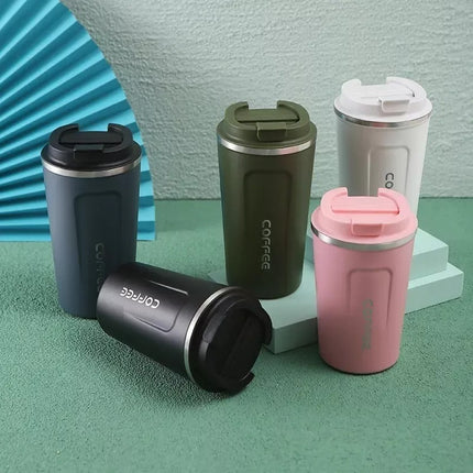 Vaso Taza Termico Mug 500ml Con Tapa Varios Colores Calidad