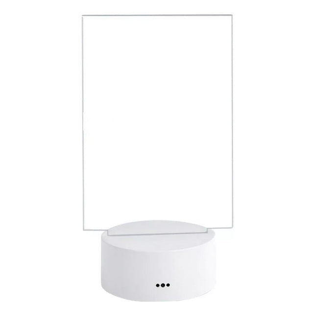 Lampara Veladora Mensaje Luz Led 3d Pizarra Lapiz Usb