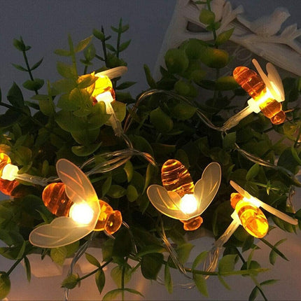 Guirnalda Luciérnagas Tira De Luces Led De Abejas 3mts 20led Cálido