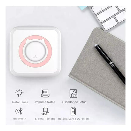 Mini Impresora Térmica Para Celular Con Aplicación Bluetooth