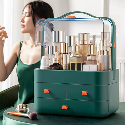 Organizador De Maquillaje Cosmeticos Con 3 Cajones Cuadrado
