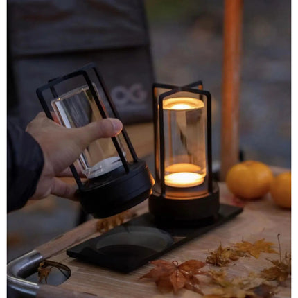 Lampara De Mesa Usb Portatil Recargable Inálambrica De Farol