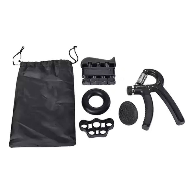 Set Hand Grip Ejercitador Manos Dedos Y Antebrazo 10-60 Kg