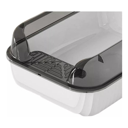 Arenero Baño Bandeja Sanitaria Semicerrado Grande Para Gatos