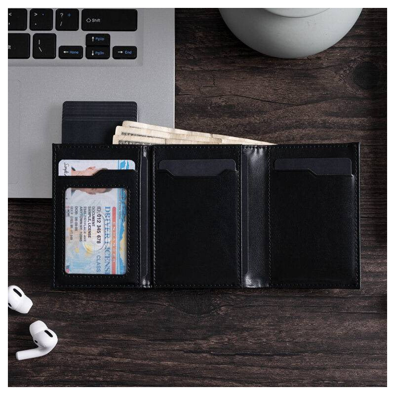 Billetera Con Tarjetero Rfid Antirrobo Premium Con Monedero