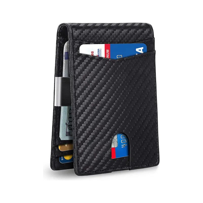 Billetera Tarjetero Delgada Con Protección Rfid 12 Ranuras