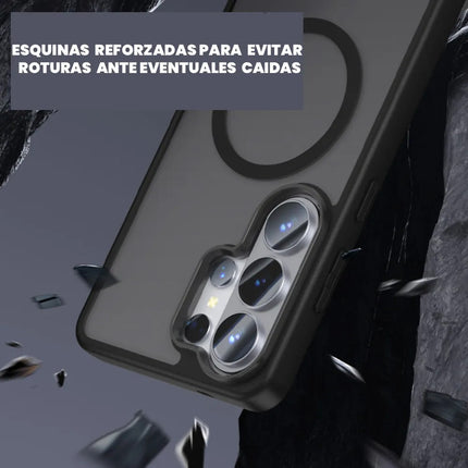 Funda Magnética Y Soporte Para Samsung Galaxy S25 Plus Ultra Negro S25 Ultra
