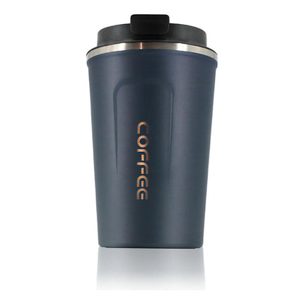 Vaso Térmico Y Portátil A Prueba De Fugas Para Automóvil Color Azul
