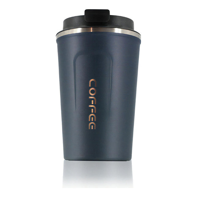Vaso Térmico Y Portátil A Prueba De Fugas Para Automóvil Color Azul
