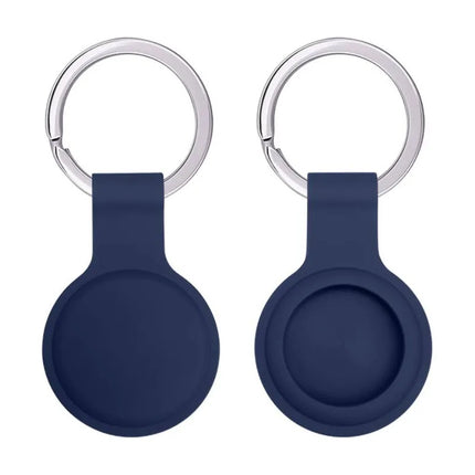 Llavero Funda Protectora De Silicona Porta Airtag Azul