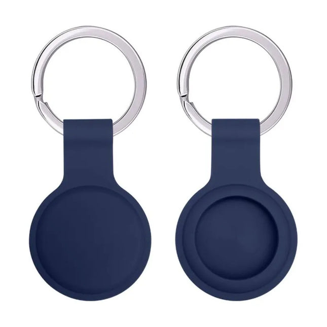 Llavero Funda Protectora De Silicona Porta Airtag Azul