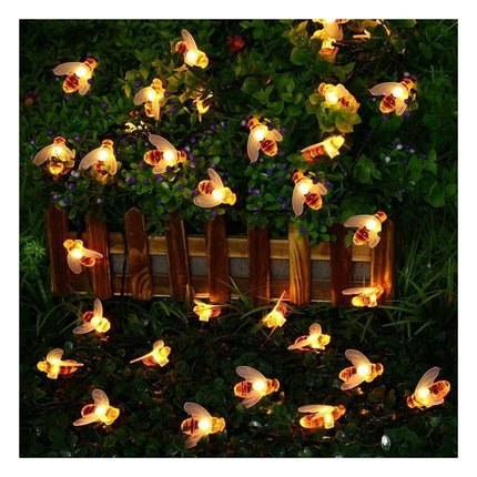 Guirnalda Luciérnagas Tira De Luces Led De Abejas 3mts 20led Cálido