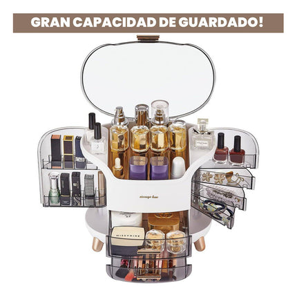 Organizador De Maquillaje Grande Porta Cosméticos Capsula