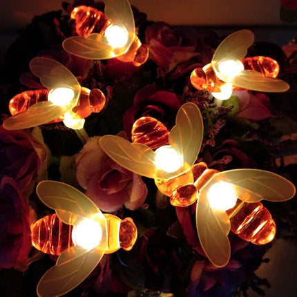 Guirnalda Luciérnagas Tira De Luces Led De Abejas 3mts 20led Cálido