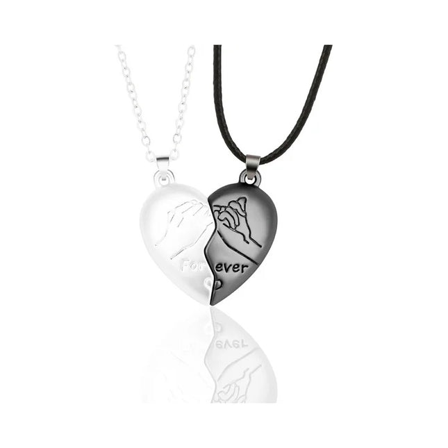 Collar Colgante De Corazón Para Compartir Con Pareja O Amigo