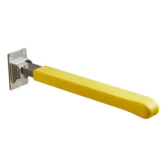 Barra Agarradera Rebatible Antideslizante De Apoyo Para Baño Amarillo